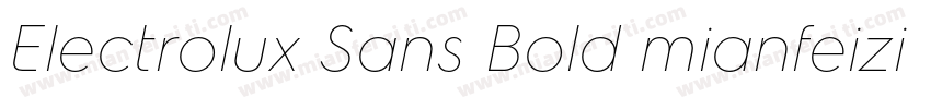 Electrolux Sans Bold mianfeizitico字体转换